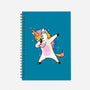 Dabbing Unicorn-none dot grid notebook-vomaria