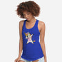 Dabbing Unicorn-womens racerback tank-vomaria