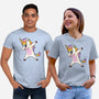 Dabbing Unicorn-unisex basic tee-vomaria