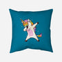 Dabbing Unicorn-none removable cover w insert throw pillow-vomaria