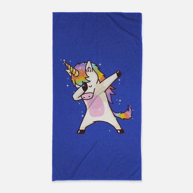 Dabbing Unicorn-none beach towel-vomaria