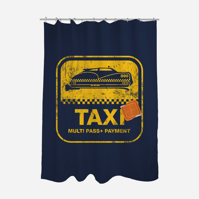 Dallas Taxi-none polyester shower curtain-dann matthews
