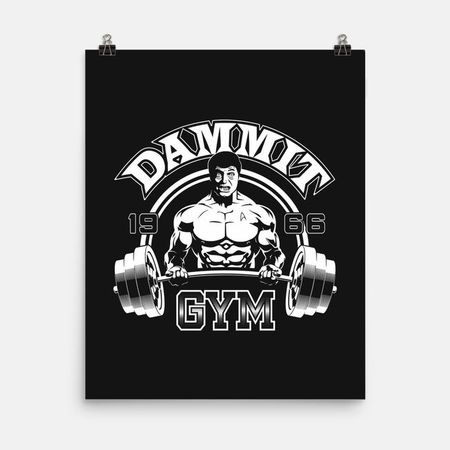 Dammit Gym-none matte poster-mephias