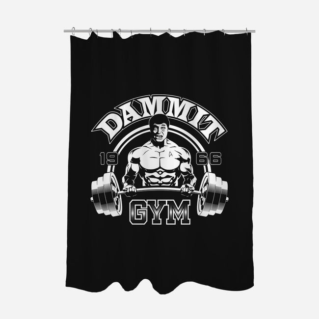 Dammit Gym-none polyester shower curtain-mephias