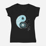 Dancing Forces-womens v-neck tee-Harantula