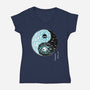 Dancing Forces-womens v-neck tee-Harantula