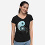 Dancing Forces-womens v-neck tee-Harantula