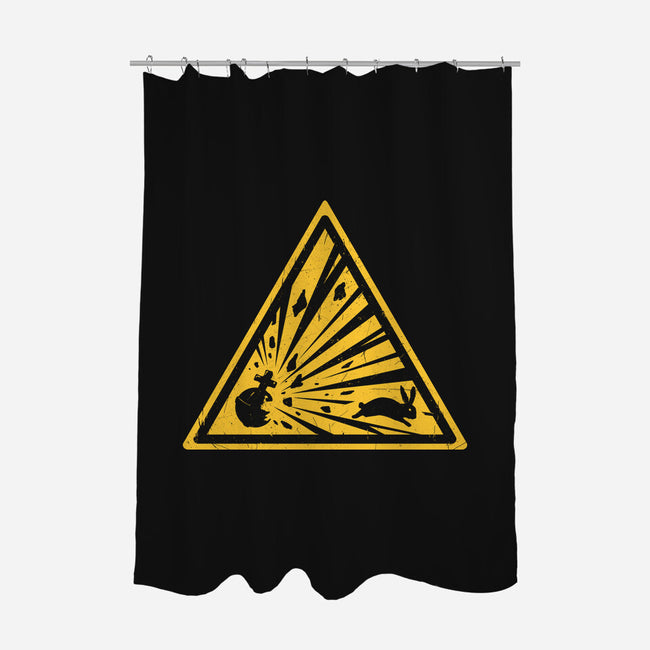 Danger on Three-none polyester shower curtain-Crumblin' Cookie
