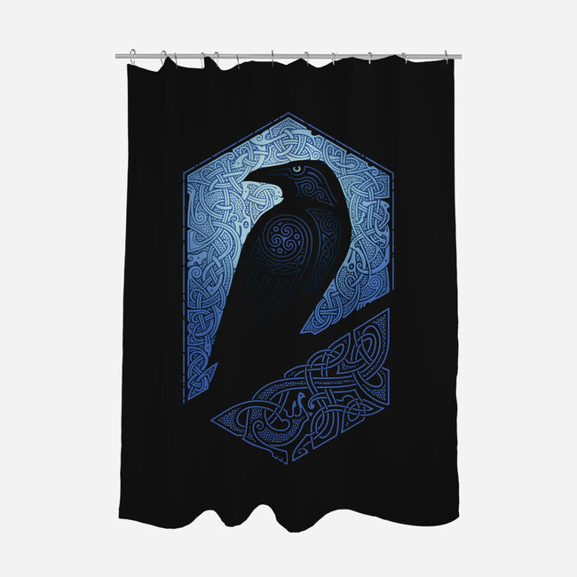 Dark Guardian-none polyester shower curtain-RAIDHO