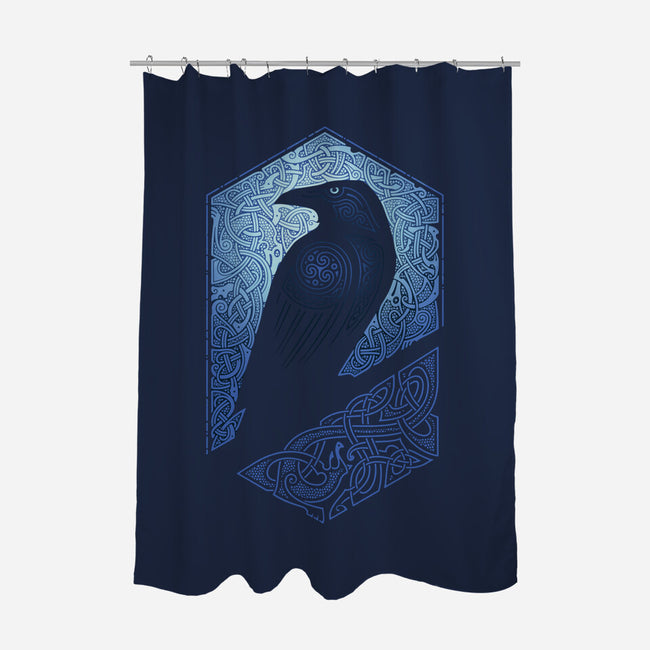 Dark Guardian-none polyester shower curtain-RAIDHO