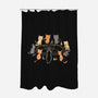 Dark Meowgic-none polyester shower curtain-yumie