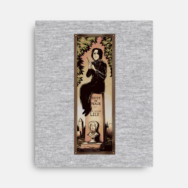 Dear Beloved Lily-none stretched canvas-Fishmas