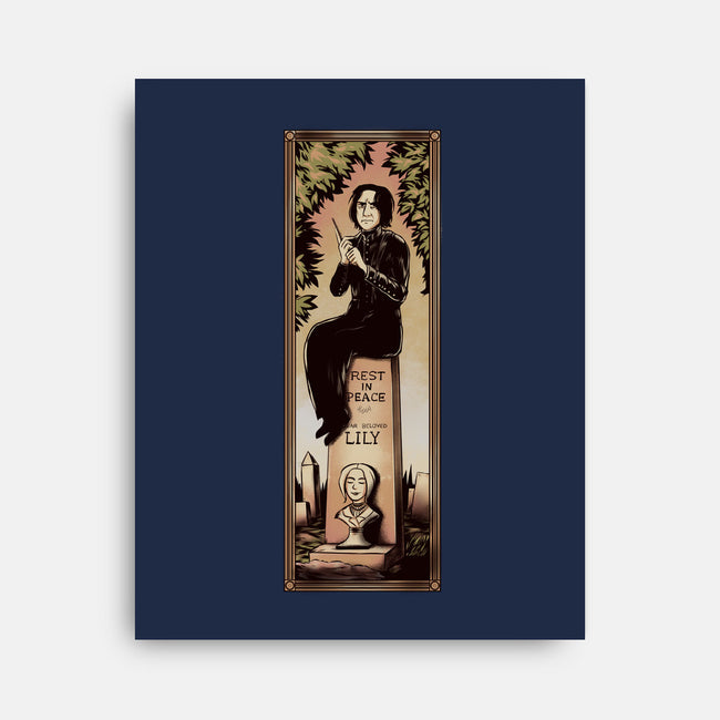 Dear Beloved Lily-none stretched canvas-Fishmas