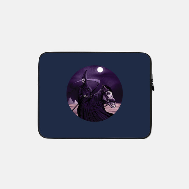 Death-none zippered laptop sleeve-andyhunt