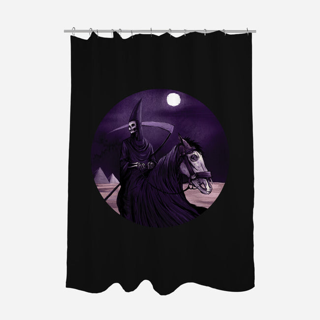 Death-none polyester shower curtain-andyhunt