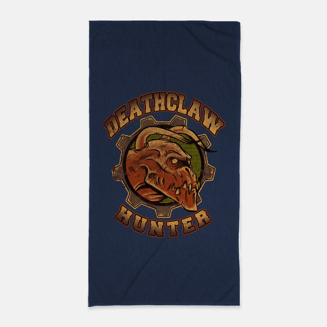 Deathclaw Hunter-none beach towel-Fishmas