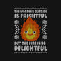 Delightful Fire!-none fleece blanket-Raffiti