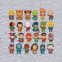 Delightfully Cute Little Heroes-baby basic tee-mattkaufenberg