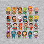 Delightfully Cute Little Heroes-womens fitted tee-mattkaufenberg