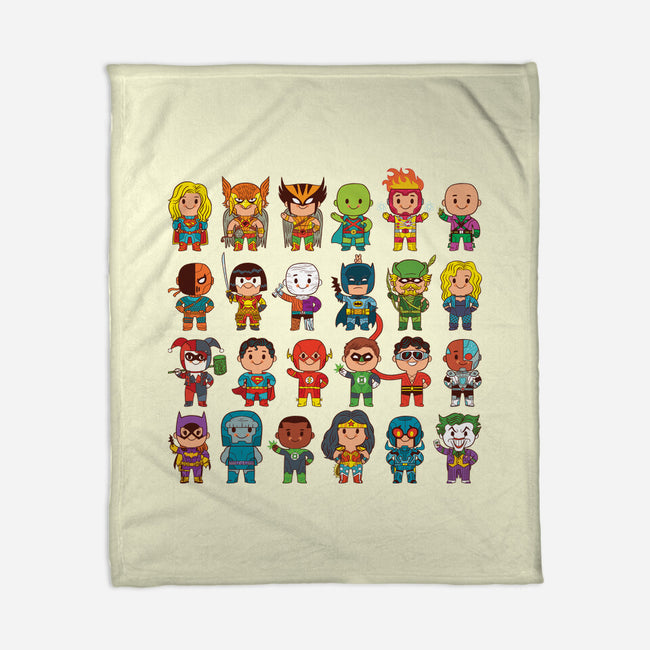Delightfully Cute Little Heroes-none fleece blanket-mattkaufenberg