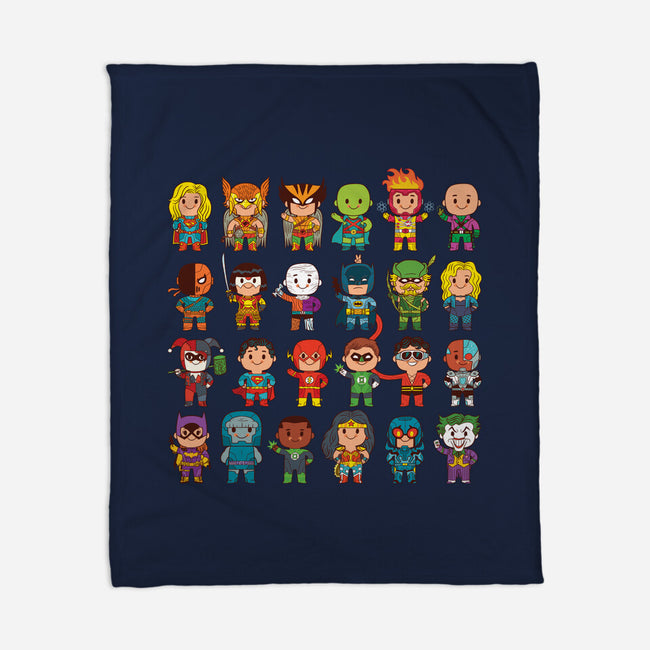 Delightfully Cute Little Heroes-none fleece blanket-mattkaufenberg