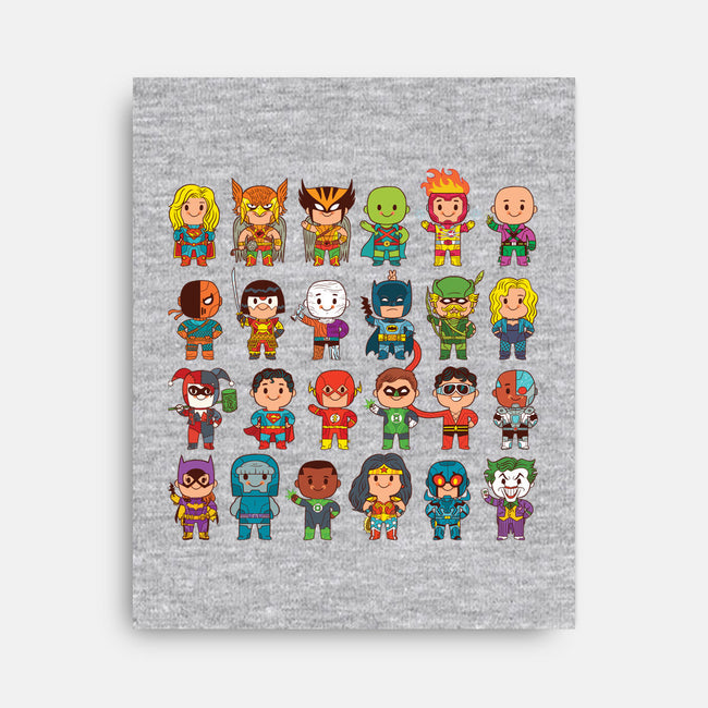 Delightfully Cute Little Heroes-none stretched canvas-mattkaufenberg