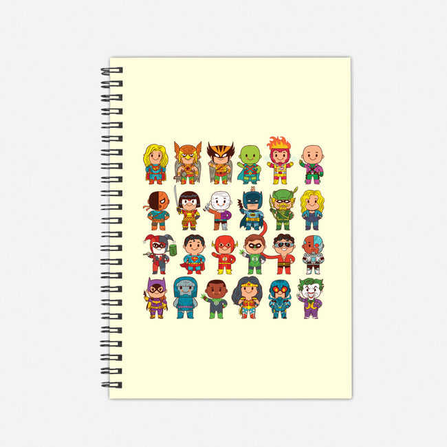 Delightfully Cute Little Heroes-none dot grid notebook-mattkaufenberg