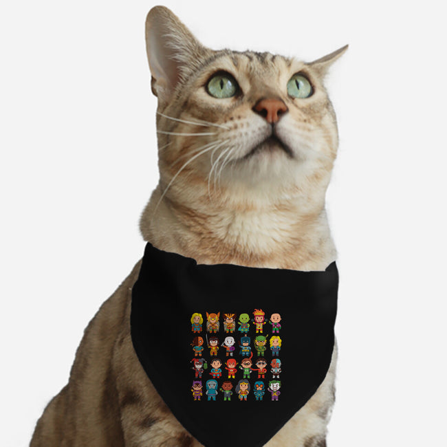 Delightfully Cute Little Heroes-cat adjustable pet collar-mattkaufenberg