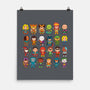 Delightfully Cute Little Heroes-none matte poster-mattkaufenberg