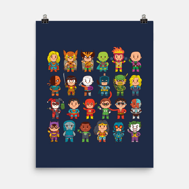 Delightfully Cute Little Heroes-none matte poster-mattkaufenberg