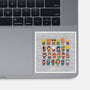 Delightfully Cute Little Heroes-none glossy sticker-mattkaufenberg