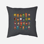 Delightfully Cute Little Heroes-none removable cover w insert throw pillow-mattkaufenberg