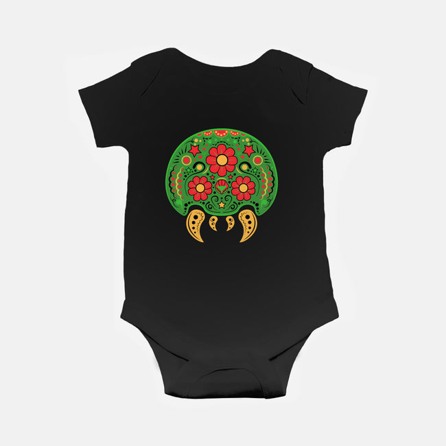 Dia de los Metroids-baby basic onesie-beware1984