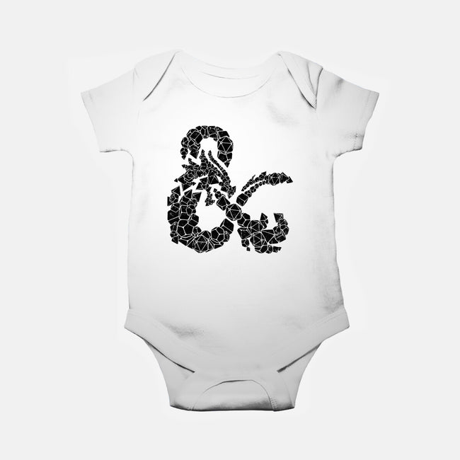 Dice Dragon-baby basic onesie-shirox