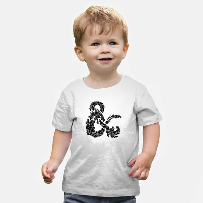Dice Dragon-baby basic tee-shirox