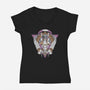 Digital Light-womens v-neck tee-Typhoonic
