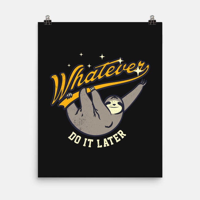 Do It Later-none matte poster-Mathiole