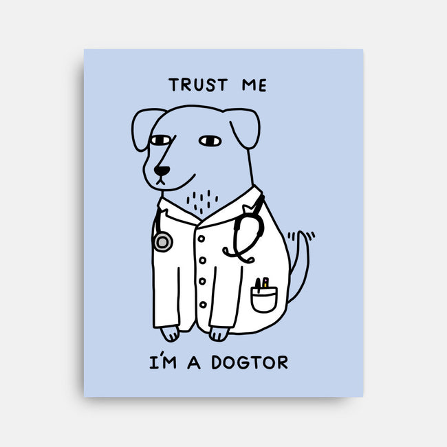 Dogtor-none stretched canvas-Obinsun