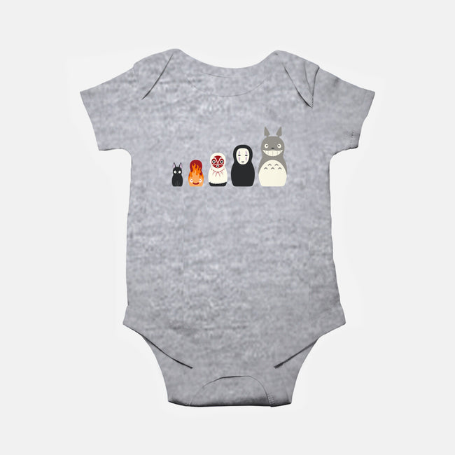 Doll Friends-baby basic onesie-ChocolateRaisinFury