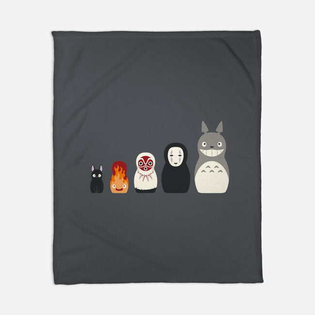 Doll Friends-none fleece blanket-ChocolateRaisinFury