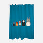 Doll Friends-none polyester shower curtain-ChocolateRaisinFury