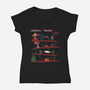 Donkey Thing-womens v-neck tee-mikehandyart
