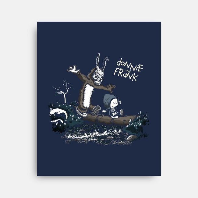 Donnie and Frank-none stretched canvas-Fearcheck