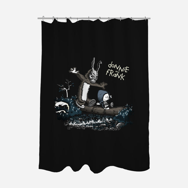 Donnie and Frank-none polyester shower curtain-Fearcheck