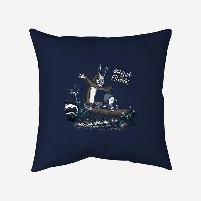 Donnie and Frank-none removable cover w insert throw pillow-Fearcheck