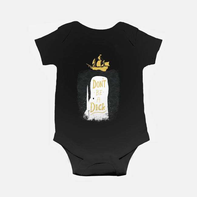 Don't Be a Dick-baby basic onesie-DinoMike