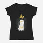 Don't Be a Dick-womens v-neck tee-DinoMike