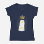Don't Be a Dick-womens v-neck tee-DinoMike