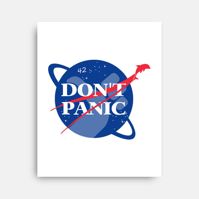 Don't Panic-none stretched canvas-Manoss1995
