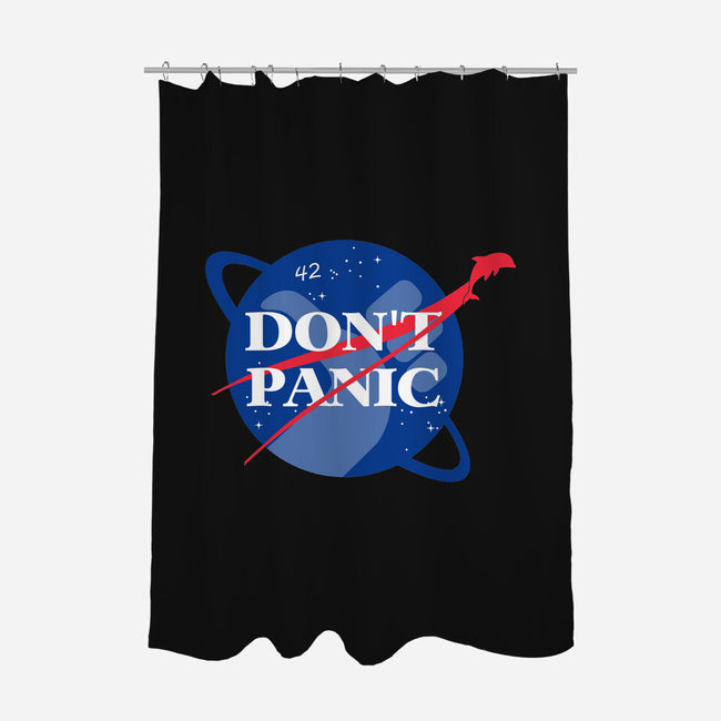 Don't Panic-none polyester shower curtain-Manoss1995